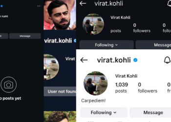 विराट कोहली का इंस्टाग्राम अकाउंट अचानक गायब, फिर लौटा—फैंस की बढ़ी धड़कनें