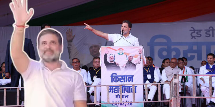 Rahul Gandhi: भारत–अमेरिका ट्रेड डील पर भोपाल से कांग्रेस का बड़ा हमला किसान चौपाल में राहुल–खड़गे ने सरकार को घेरा