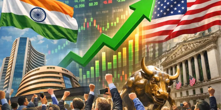 भारत–अमेरिका ट्रेड डील का असर, सेंसेक्स में ऐतिहासिक उछाल, निवेशकों में लौटा भरोसा