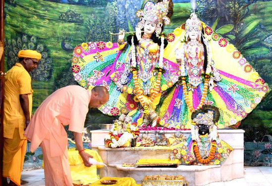 CM Yogi Adityanath in mathura