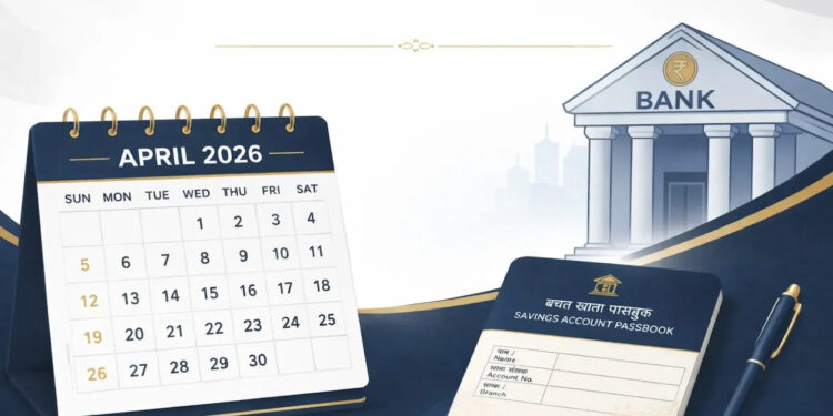 अप्रैल 2026 में 14 दिन बंद रहेंगे बैंक: त्योहार और वीकेंड की वजह से कई लॉन्ग वीकेंड, RBI कैलेंडर से जानें पूरी लिस्ट