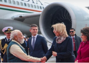 Prime Minister Modi received a grand welcome