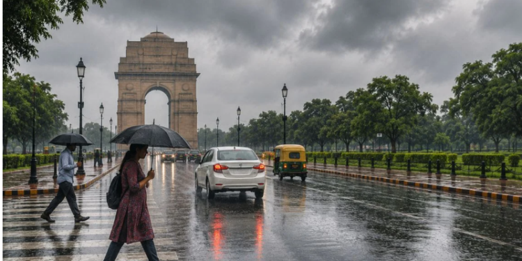 Rain arrives in Delhi NCR
