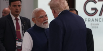 Meeting between Prime Minister Narendra Modi and US President Donald Trump