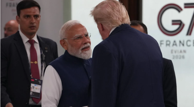 Meeting between Prime Minister Narendra Modi and US President Donald Trump
