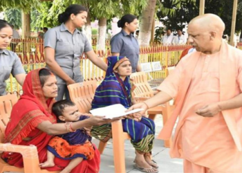 Chief Minister Yogi Adityanath at the Janata Darshan