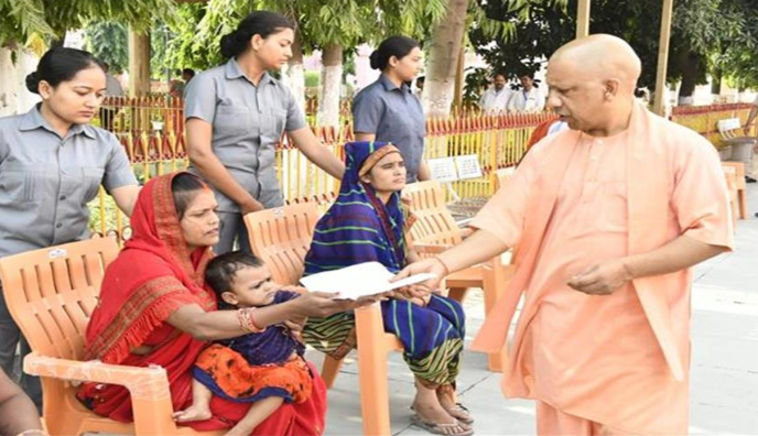 Chief Minister Yogi Adityanath at the Janata Darshan