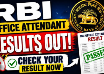 Reserve Bank Of India Office Attendant Result 2026  का रिज़ल्ट जारी हो गया है , यहां देखें रिजल्ट
