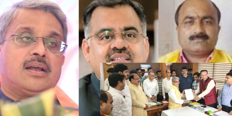 राज्यसभा का रण…एमपी की तीनों सीटों पर बीजेपी का कब्जा निर्विरोध जीत के साथ राज्यसभा पहुंचे चुघ, अग्रवाल और केवट