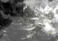 Monsoon clouds are visible in ISRO