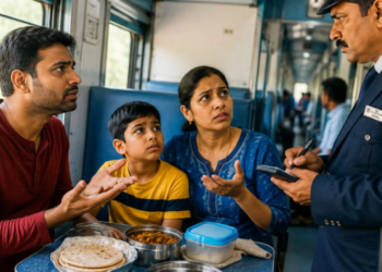 homemade food on the train