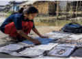 Assam Floods As Children Dry Out Their Books