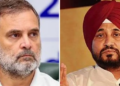Charanjit Channi stayed away from Rahul Gandhi