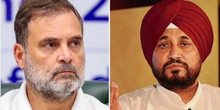 Charanjit Channi stayed away from Rahul Gandhi