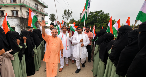 Burqa on the head Tricolour in hand and Mission BJP is the political mood of Muslim women shifting