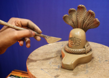 Shivling using soil