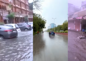 Rampaging rains in Rajasthan Alert issued for 25 districts water enters school
