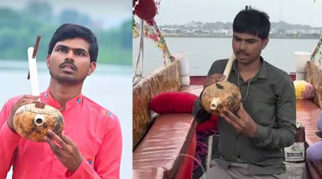 folk singer Sunil Lodhi from village tambura