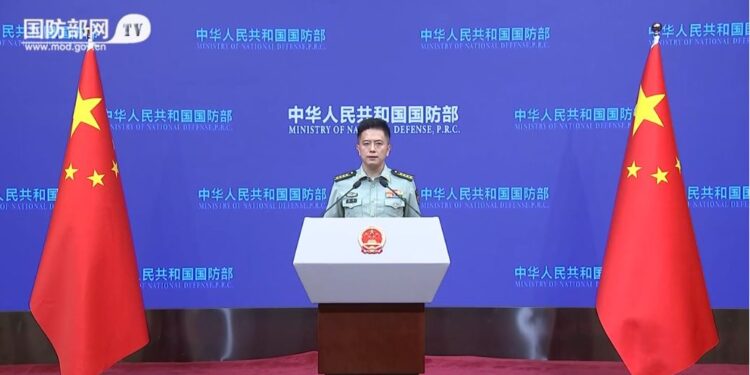 spokesperson for the Chinese Ministry of Defense recently released information regarding military matters