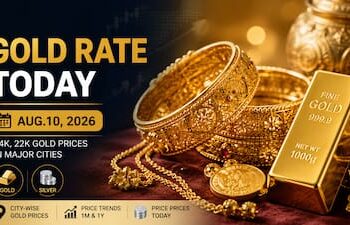 Gold Rate Today: 10 अगस्त को मुंबई, दिल्ली, चेन्नई, कोलकाता और बेंगलुरु में 24K और 22K सोने की कीमतें देखें   