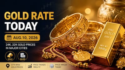 Gold Rate Today: 10 अगस्त को मुंबई, दिल्ली, चेन्नई, कोलकाता और बेंगलुरु में 24K और 22K सोने की कीमतें देखें