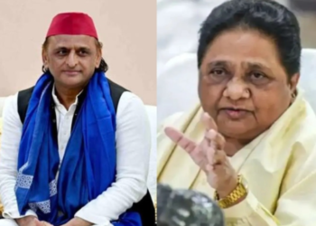 politics of the color blue Akhilesh and Mayawati face of a long political saga lies behind the color