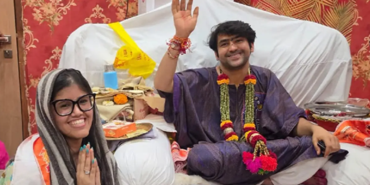 A touch of spirituality in the promotion of Hanuman Ansh Producer Anupriya Nagar visits Bageshwar Dham