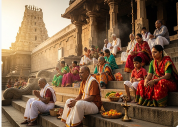 Why do people sit on the temple steps for a while Learn about the belief behind this tradition