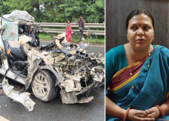 Horrific road accident in Jamshedpur Jharkhand daughter of Jharkhand Cabinet Minister Deepika Pandey dies