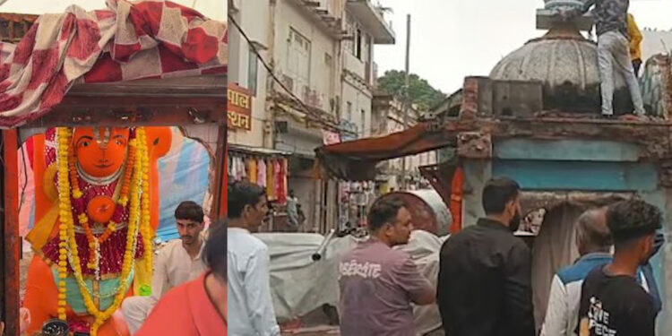 Ujjain: उज्जैन के 170 साल पुराने खड़े हनुमान मंदिर पर संकट, प्रतिमा हटाने में नगर निगम के छूटे पसीने