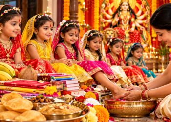 Durga Puja: कन्या पूजन में इन जरूरी चीजों को रखना न भूलें, अष्टमी-नवमी पर 9 कन्याओं को भोजन कराने के बाद जरूर करें ये 2 काम