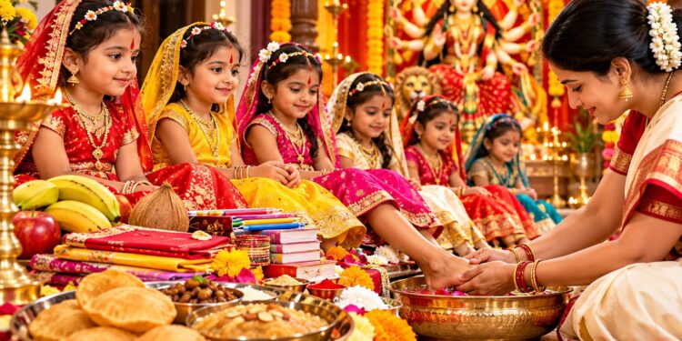 Durga Puja: कन्या पूजन में इन जरूरी चीजों को रखना न भूलें, अष्टमी-नवमी पर 9 कन्याओं को भोजन कराने के बाद जरूर करें ये 2 काम