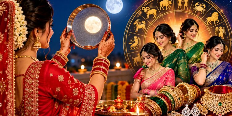 Karwa Chauth 2026: राशि के अनुसार करें सोलह श्रृंगार, जानें किस राशि की महिलाओं के लिए लाल, हरा, पीला या गुलाबी रंग है खास
