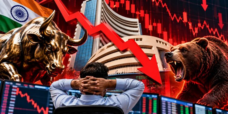 Stock Market : शुरुआती तेजी के बाद शेयर बाजार में बड़ी गिरावट, सेंसेक्स 800 अंक से ज्यादा फिसला; टेक महिंद्रा टॉप लूजर