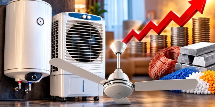 Home Appliances: गीजर, कूलर और पंखे खरीदना होगा महंगा, कॉपर से लेकर प्लास्टिक तक की बढ़ती कीमतों ने बिगाड़ा घरेलू बजट
