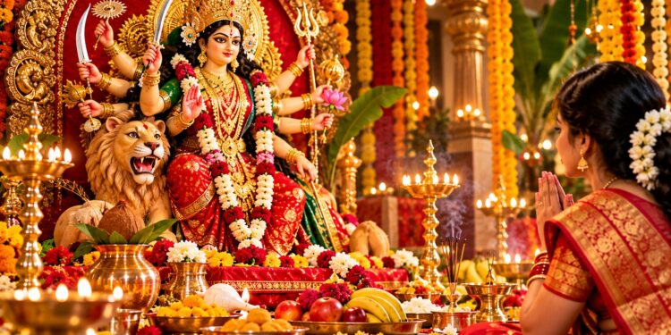 Navratri: नवरात्रि में मां दुर्गा की पूजा कैसे करें? जानें शक्तिशाली मंत्र, जाप की विधि और धार्मिक महत्व