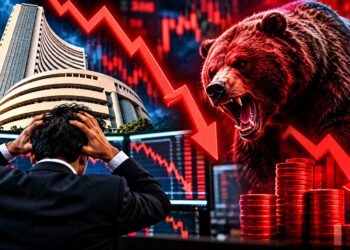 Stock Market Crash: शेयर बाजार में भारी गिरावट, सेंसेक्स 460 अंक टूटा; एक घंटे में निवेशकों के ₹10 लाख करोड़ डूबे
