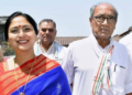 Amrita Rai who is undertaking a padyatra from Ujjain to Ayodhya alongside Digvijaya Singh