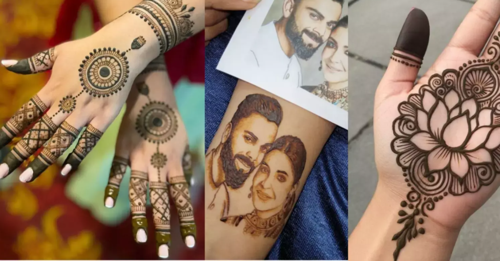 Adorn your hands with peacock sieve and karwa themed henna designs for Karwa Chauth check out these 7 beautiful patterns