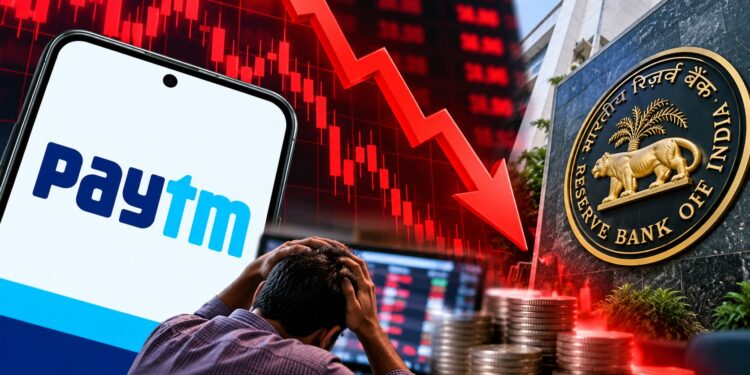 Paytm Share: पेटीएम के शेयरों में 10% की जोरदार गिरावट, RBI की कार्रवाई और UPI MDR की खबर से निवेशकों में बढ़ी बेचैनी