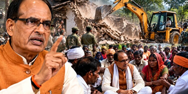 Shivraj Singh Chouhan: बुधनी में आदिवासियों की जमीन पर बुलडोजर कार्रवाई के खिलाफ धरने पर शिवराज, क्या बढ़ेगी मध्य प्रदेश BJP में सियासी हलचल?