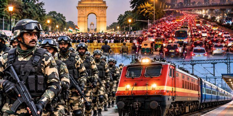 Delhi News: दिल्ली में 10 अक्टूबर को CJP के प्रदर्शन से पहले 7,000 CRPF जवान तैनात, कई ट्रेनों पर भी रद्दीकरण का असर