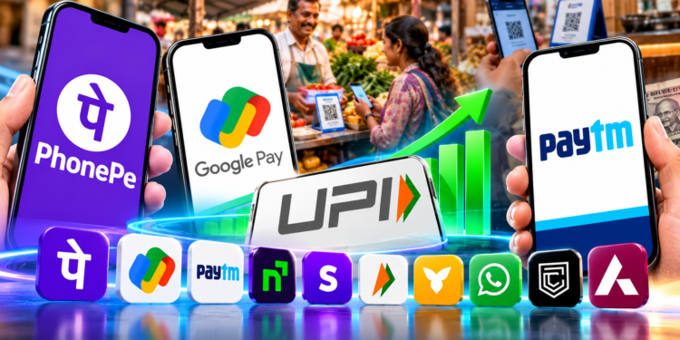 UPI पेमेंट में PhonePe का दबदबा कायम, Google Pay दूसरे नंबर पर; जानिए Paytm समेत सभी ऐप्स की मार्केट हिस्सेदारी
