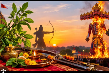 Ravana Effigy burning in some places Dussehra in others and the worship of Goddess Shakti elsewhere